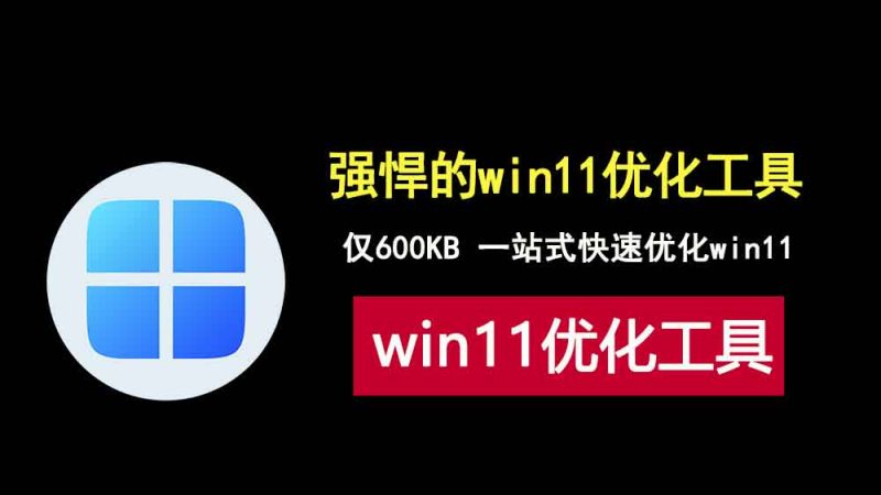 强悍的win11优化工具，大小仅600KB，一站式彻底优化win11！软件编号:0008-科技乐小天