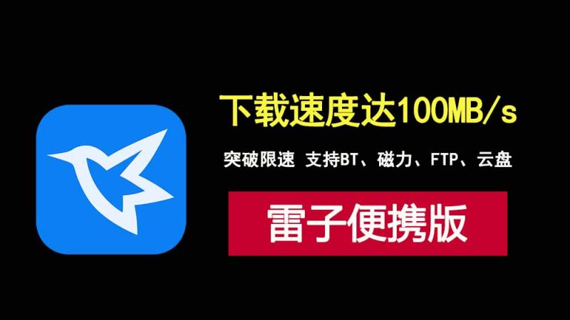 迅雷不限速版，支持FTP、磁力、BT、云盘下载！-科技乐小天