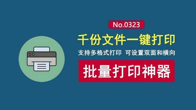 图片[1]-批量打印工具BatchPrinter：支持多格式打印，可设置双面和横向，一键打印上千份文件！-科技乐小天